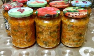 Рассольник со свежими огурцами.
