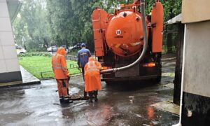 Последствия ливня в Новгороде