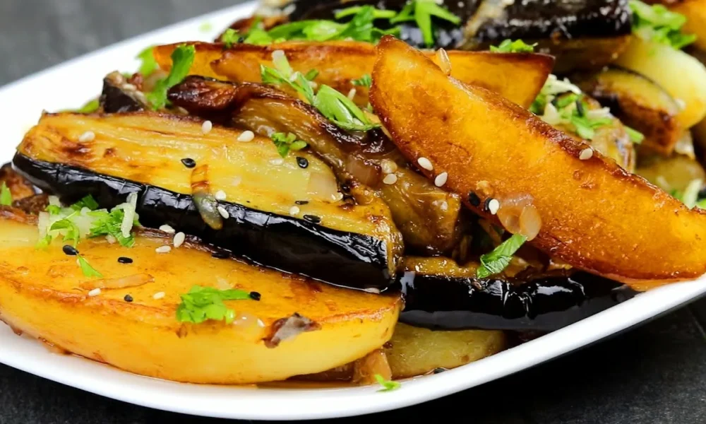 баклажаны с картошкой