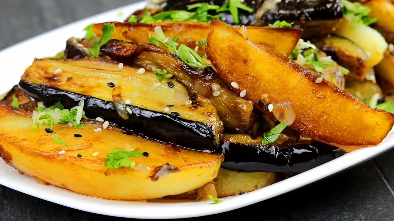 баклажаны с картошкой