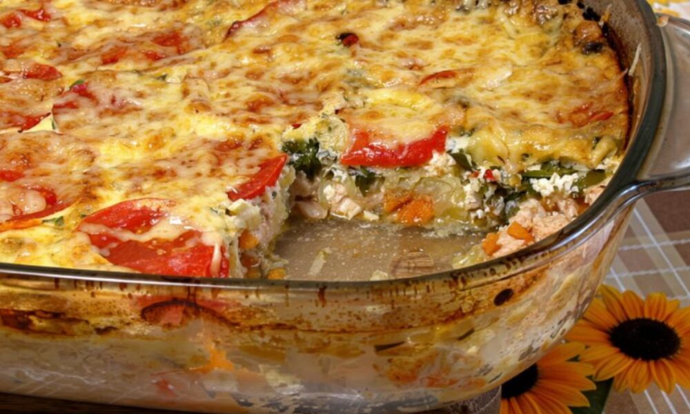 Запеканка из кабачка и курицы