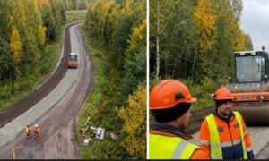 Ремонт дороги в Пестовском районе