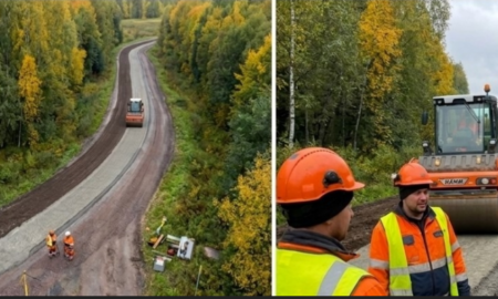 Ремонт дороги в Пестовском районе