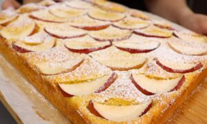 Пирог из тыквы с яблоками