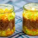 гречка с овощами в банке.