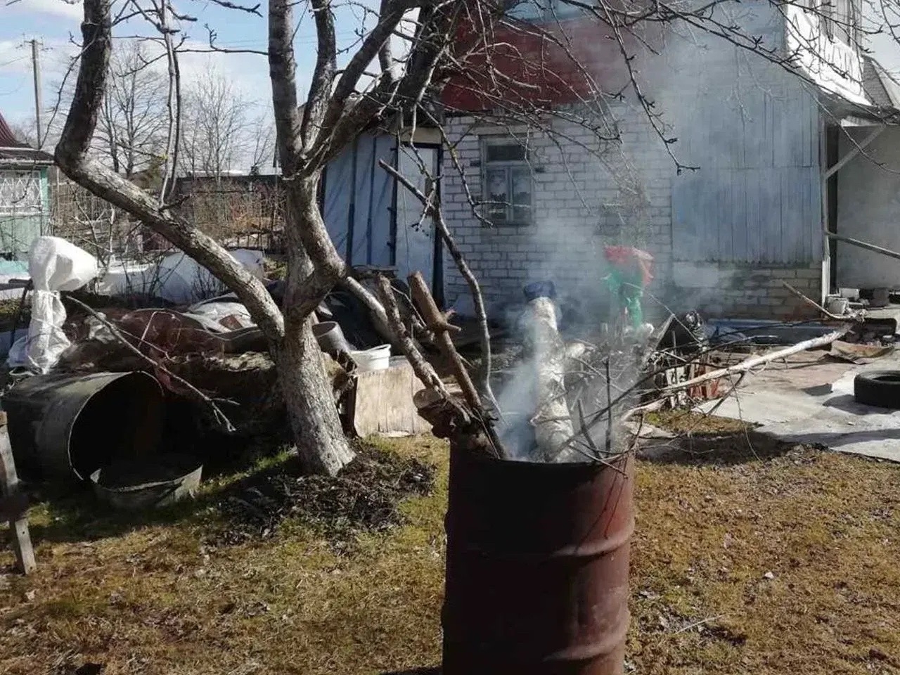 МЧС Новгородской области напомнило дачникам строгие правила костров. Теги: костер на даче, тушение огня, осенний сад