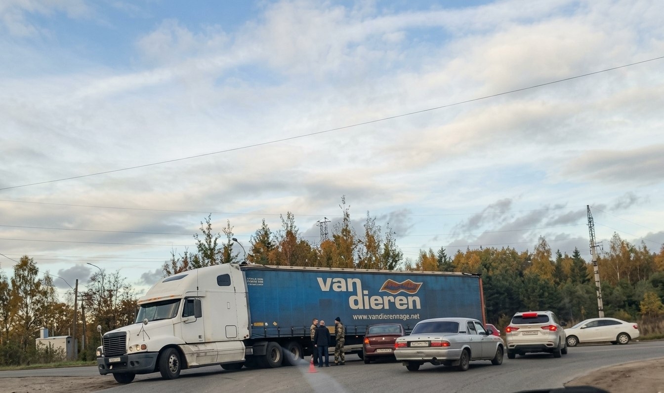ДТП у базы «Союз» в Боровичах: движение на перекрестке парализовано. Теги: ДТП, дорожный затор, разбитый автомобиль