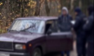 Люди в масках у озера в Боровичах: почему силовики досматривают машины. Теги: досмотр машины, силовики в масках, патруль у озера