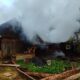 Пожар в деревянной постройке