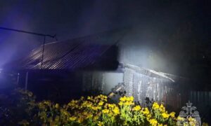 Последствия пожара в бане