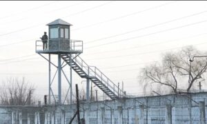 Вышка охраны в колонии
