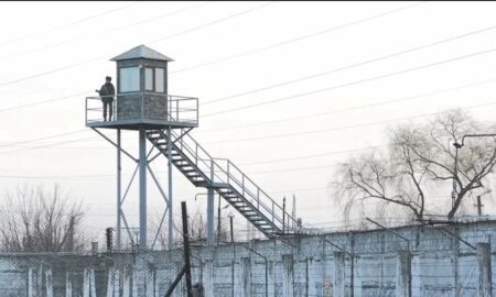 Вышка охраны в колонии