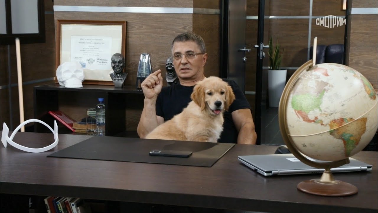 Мясников с собакой